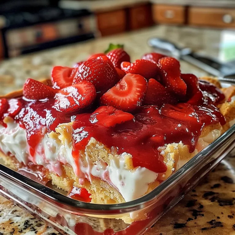 Strawberry Cheesecake Dump Cake: Easy and Delicious Dessert