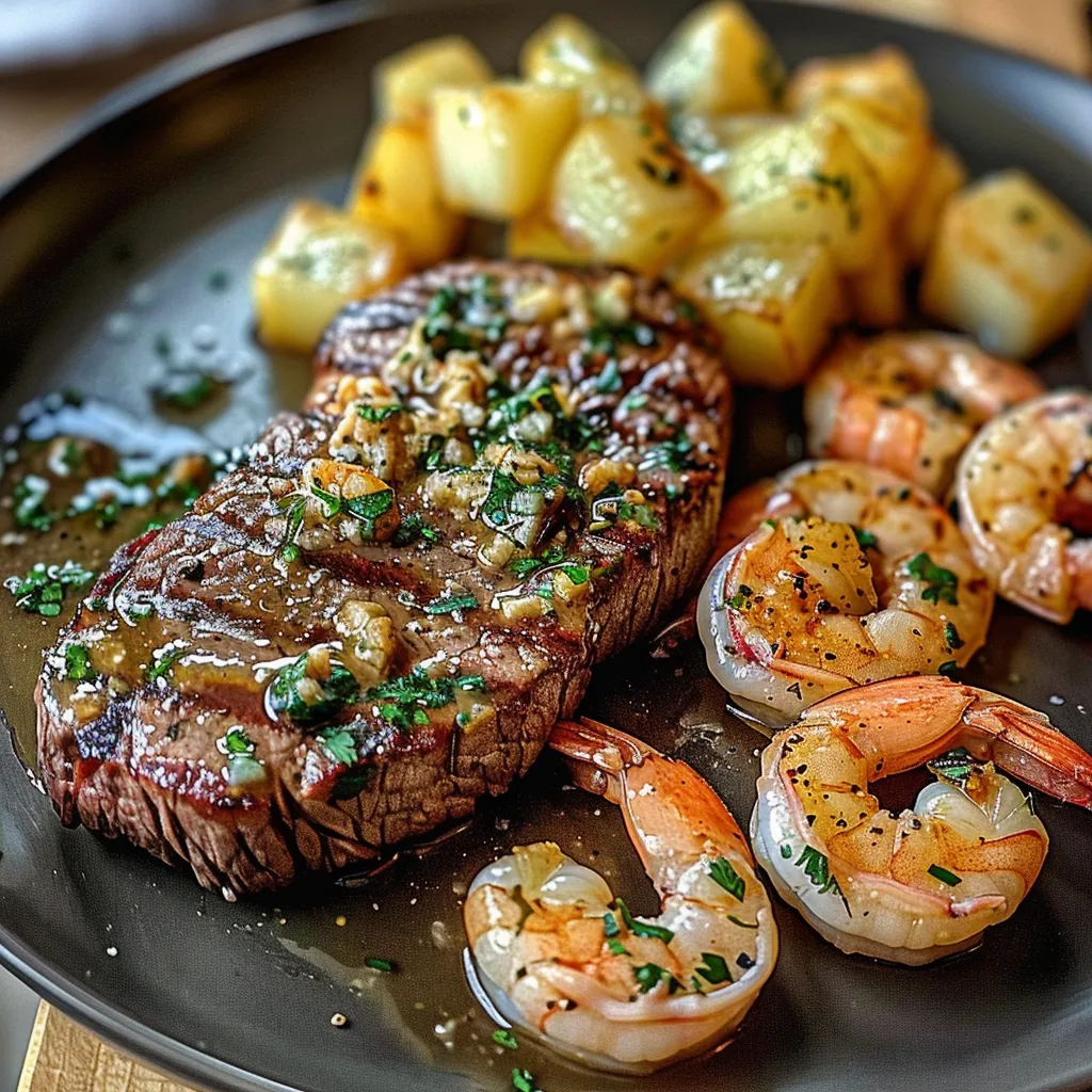 Tips for Juicy Steak with Succulent Shrimp and Garlicky Butter