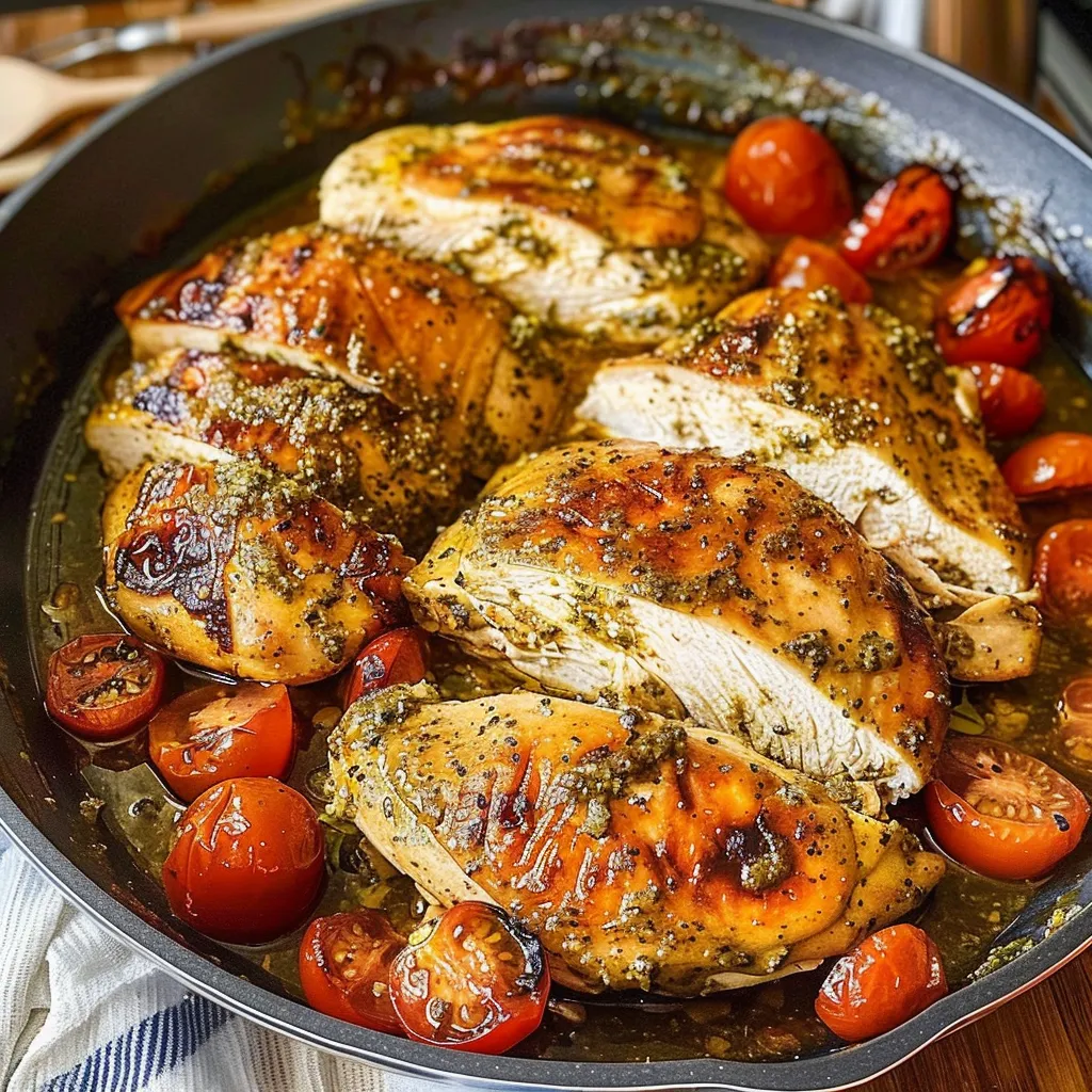 Tips for Creamy Pesto Chicken with Roasted Tomatoes