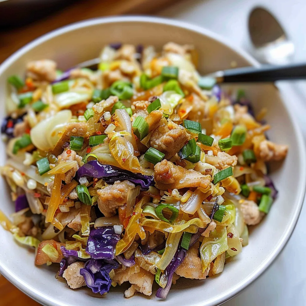 Tips for Egg Roll Bowls with Chicken and Cabbage