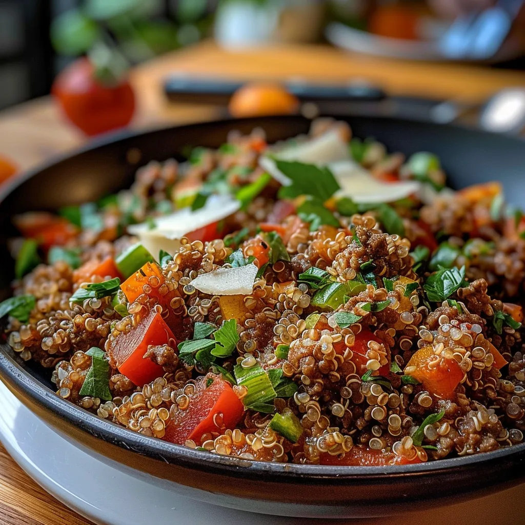 Tips for Easy Ground Beef Quinoa Skillet (30-Minutes)
