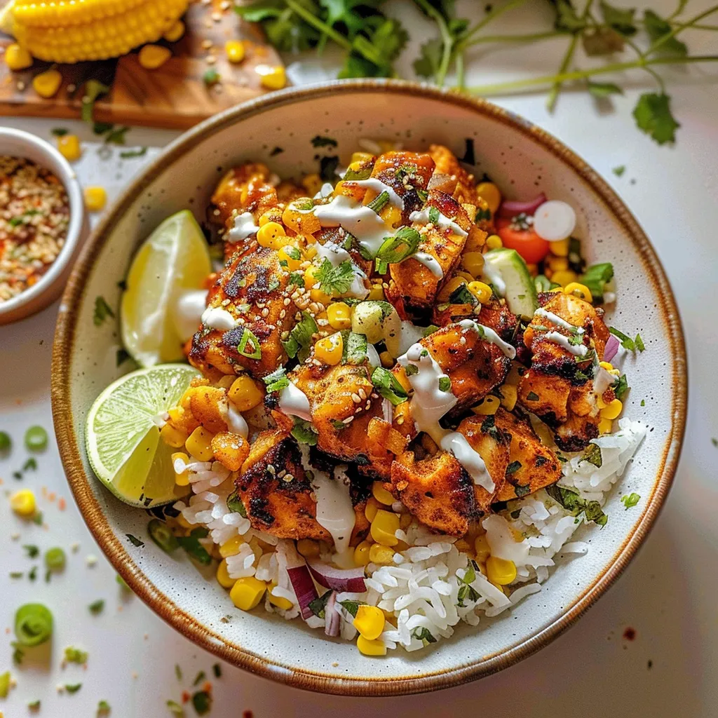 Tips for Street Corn Chicken Rice Bowl