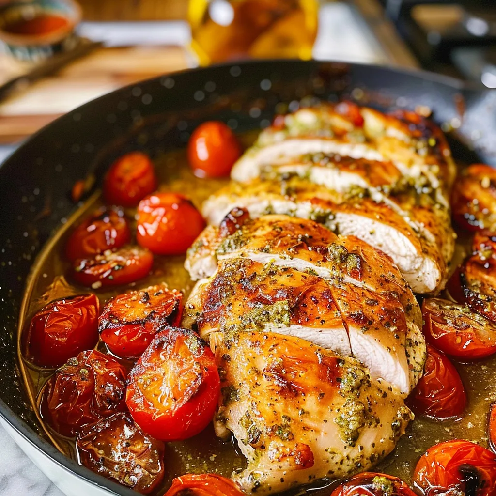 Tips for Creamy Pesto Chicken with Roasted Tomatoes
