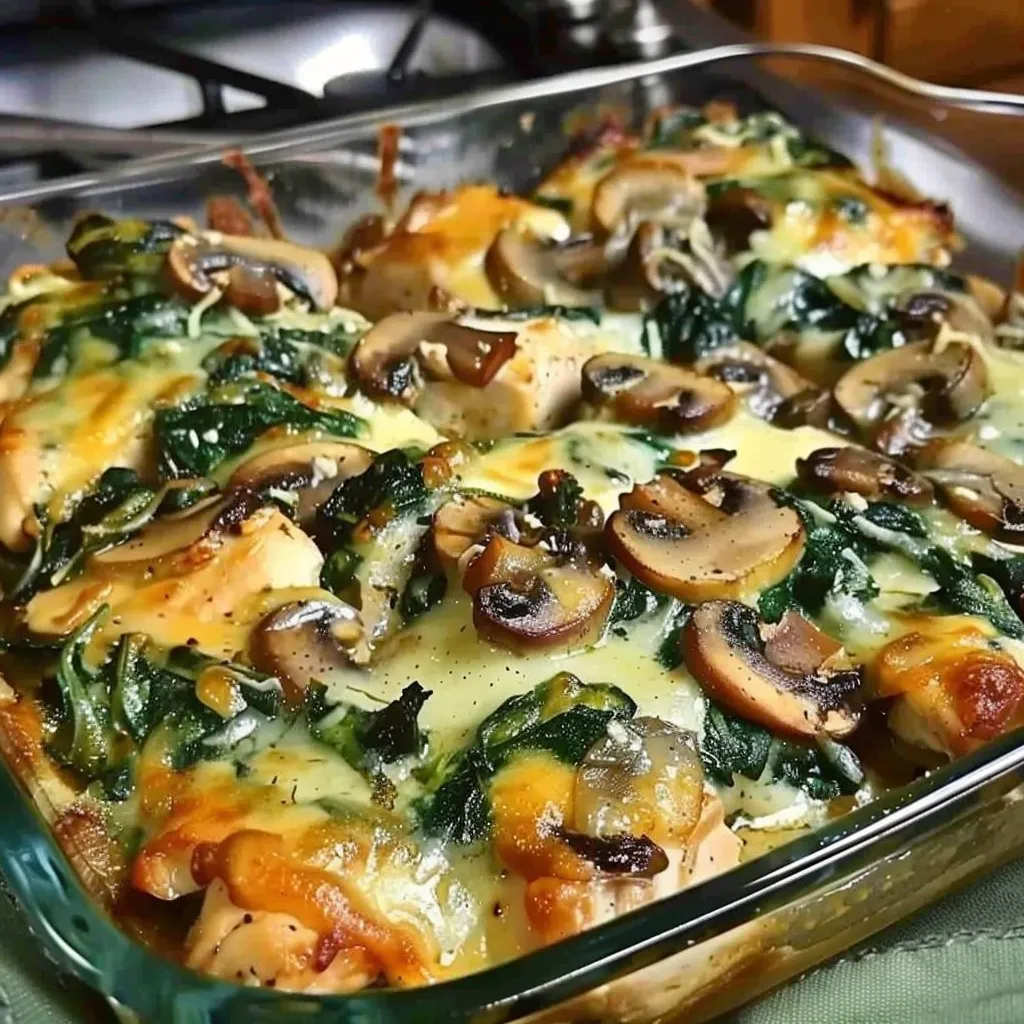 Tips for Chicken spinach and mushroom low carb oven dish