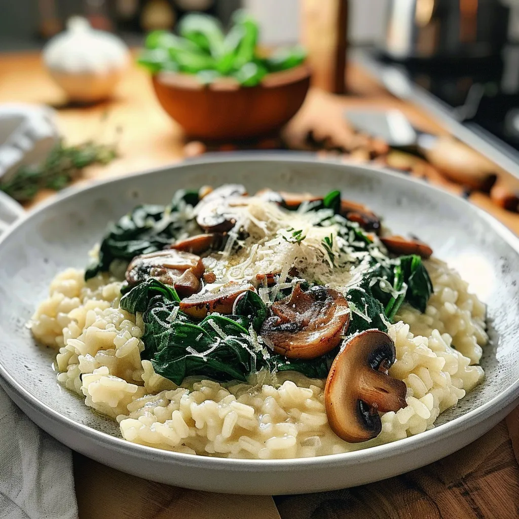 Tips for Creamy Mushroom and Spinach Risotto Recipe