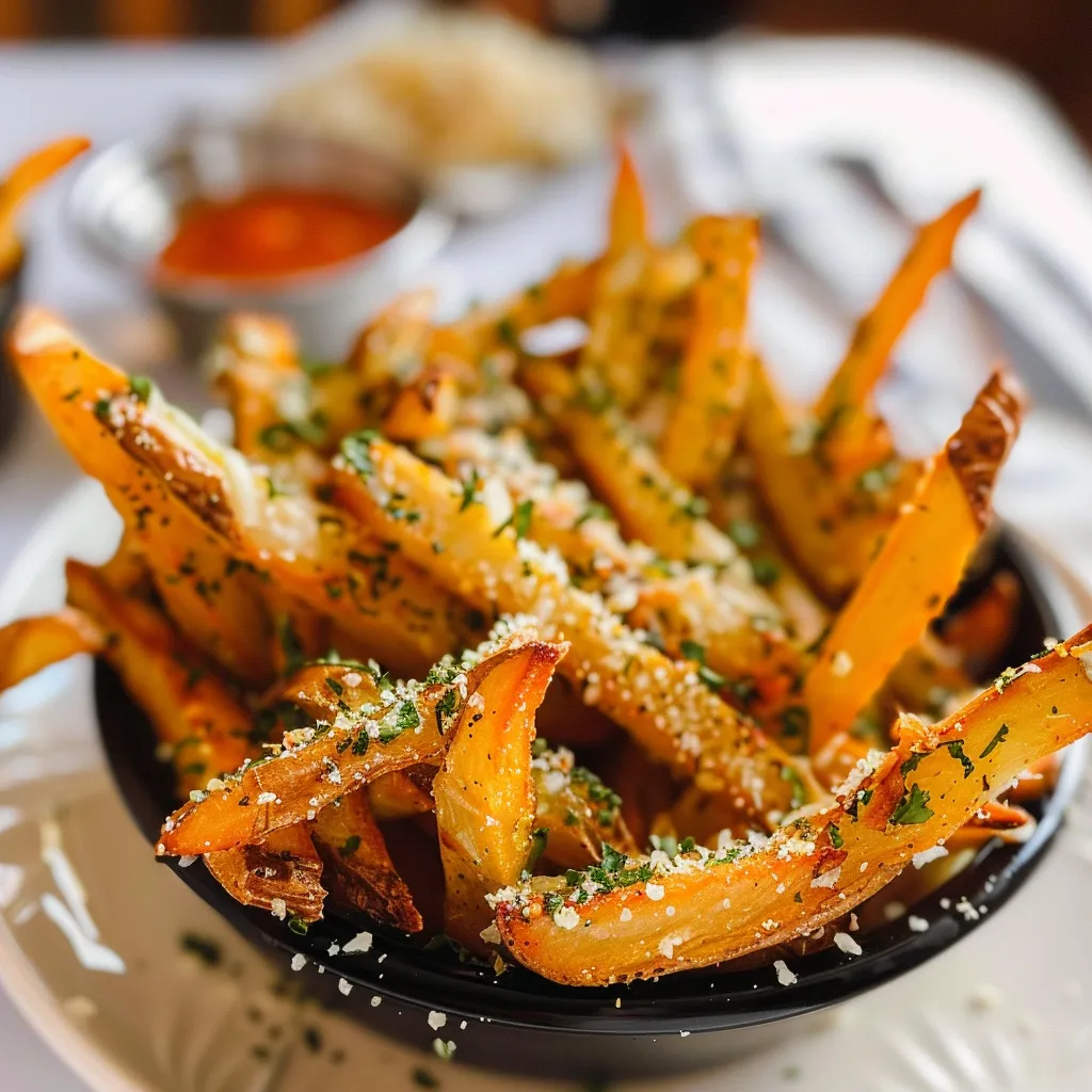 Tips for Crispy Garlic Parmesan Fries | Moribyan