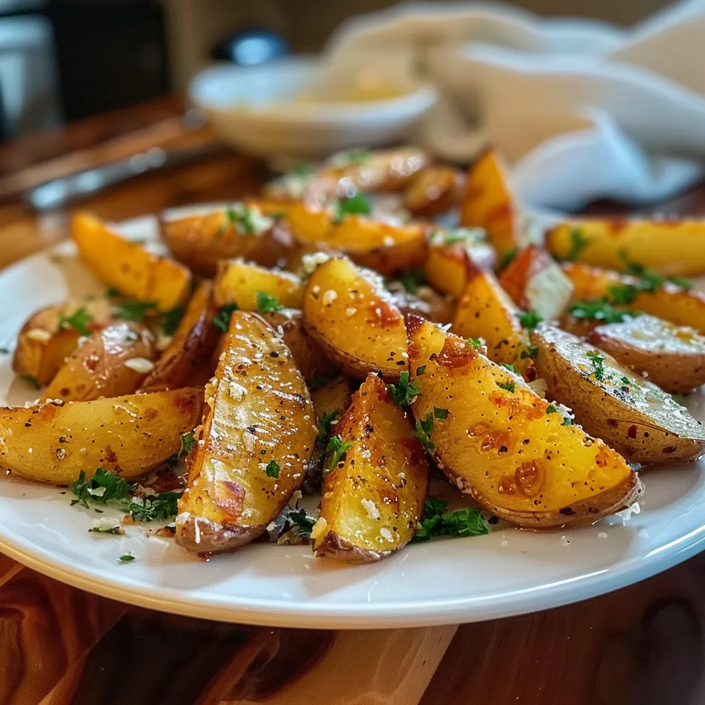 Tips for Crispy Garlic Butter Potato Wedges