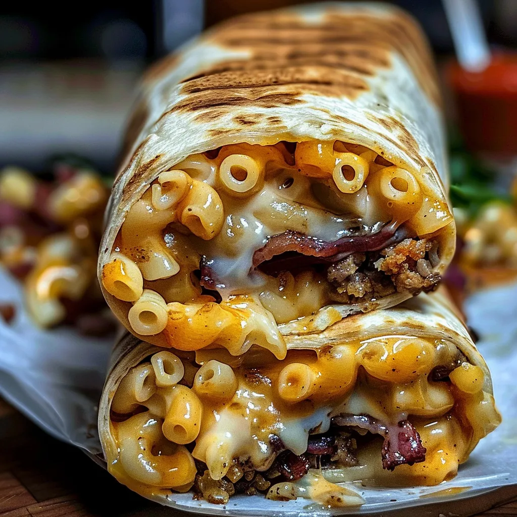 Tips for Bacon Mac’n’Cheese Burger Wrap