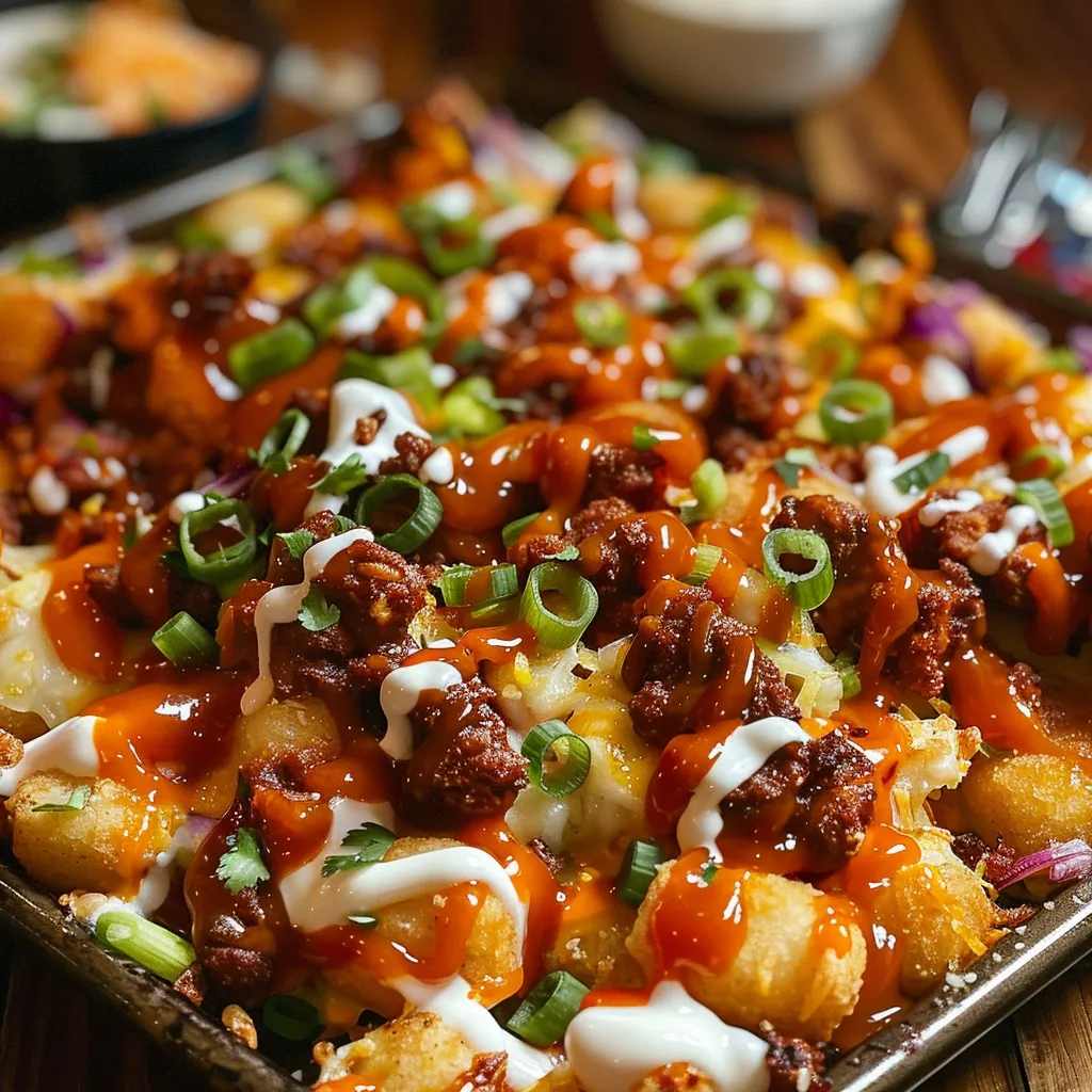 Tips for Loaded Cowboy BBQ Tater Tot Nachos