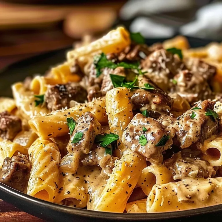Creamy Garlic Beef Pasta: A Delicious Dinner Recipe