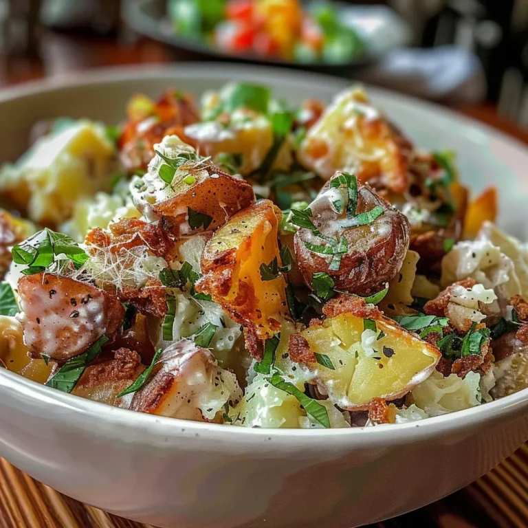 Crispy Smashed Potato Salad: A Tangy, Crunchy Delight