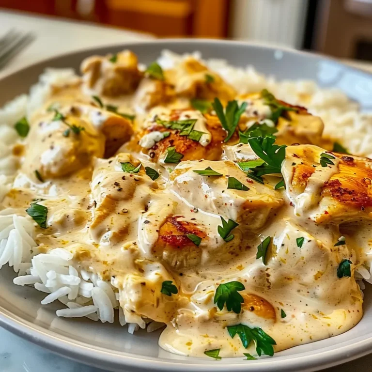 Creamy Smothered Chicken and Rice Recipe – Comfort Food Delight