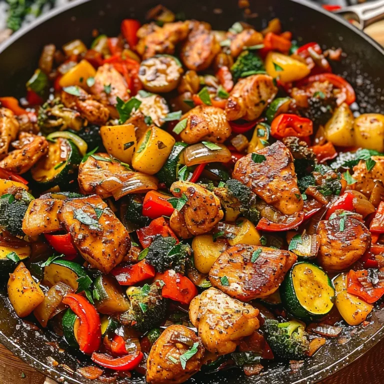 One Pot Chicken and Vegetables Skillet: Easy Weeknight Dinner