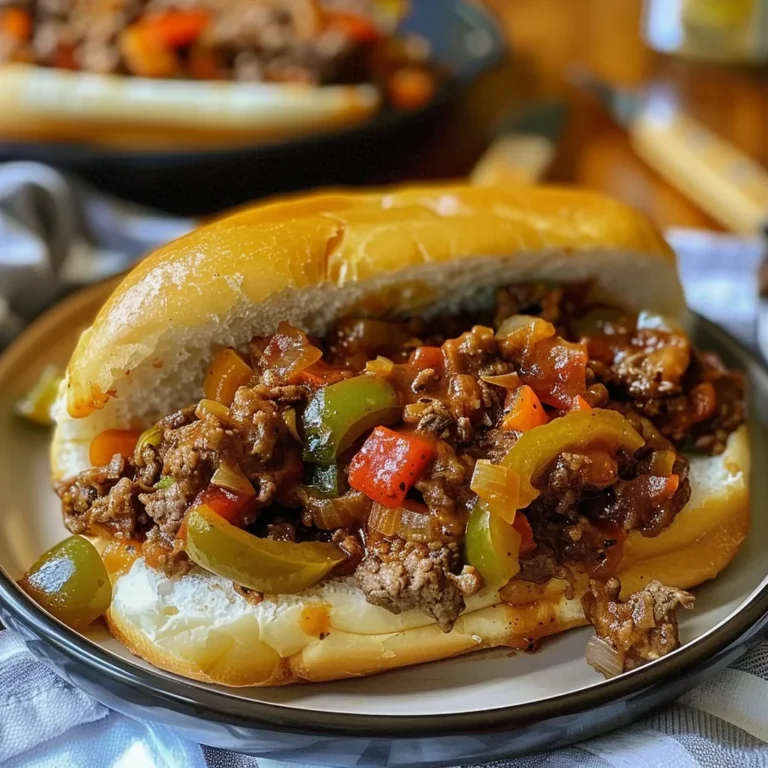 Philly Cheese Steak Sloppy Joes – A Flavorful Twist