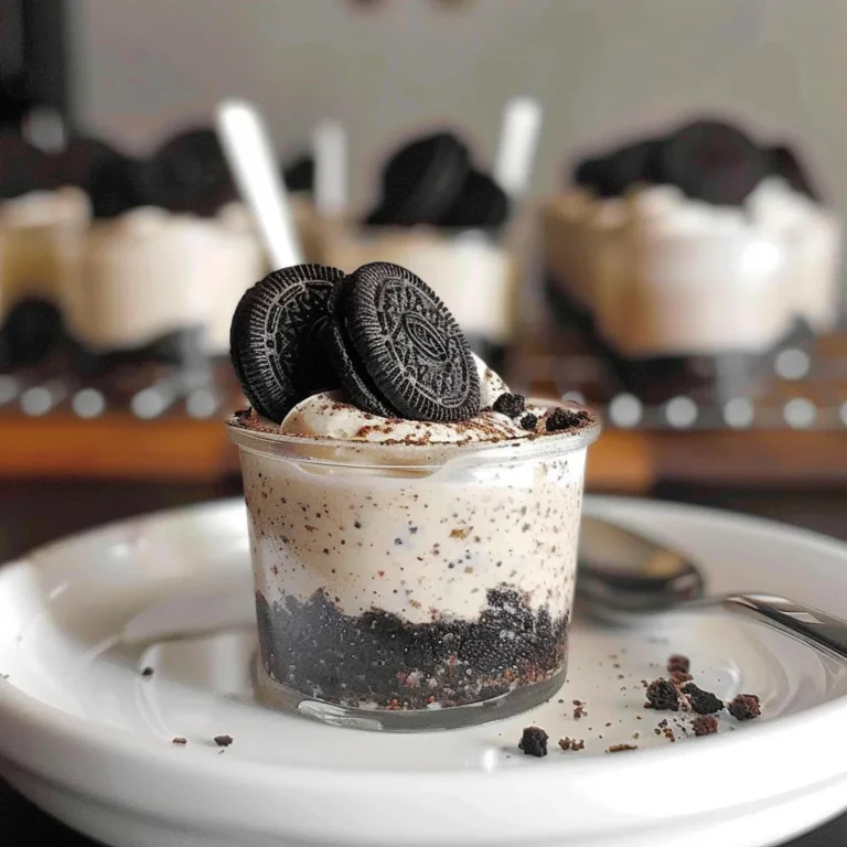 Mini Oreo Cheesecake Shots: Irresistible Dessert Delight