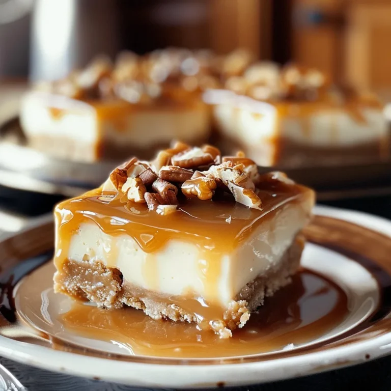 Caramel Cheesecake Bars Recipe – Irresistibly Sweet Treats