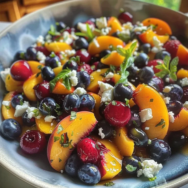 Blueberry Peach Feta Salad: A Fresh Summer Delight