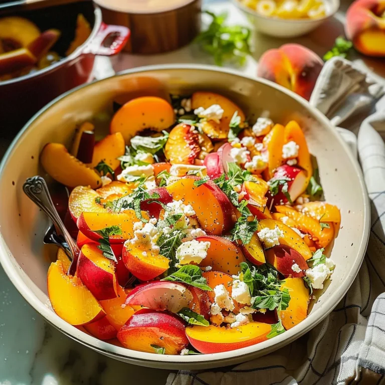 Simple Peach Feta Salad: A Fresh Summer Delight