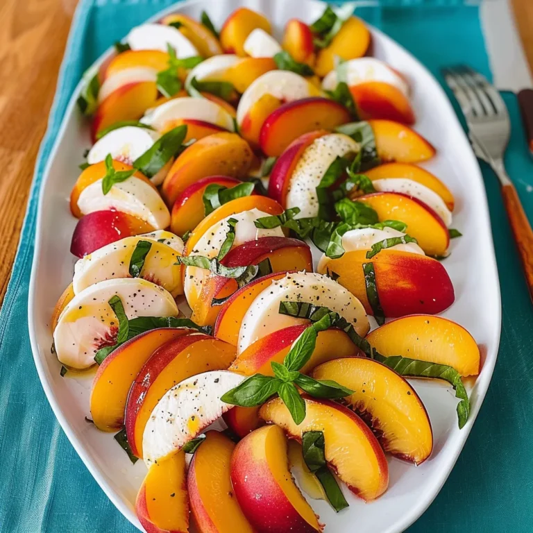 Peach Caprese Salad: A Refreshing Summer Delight