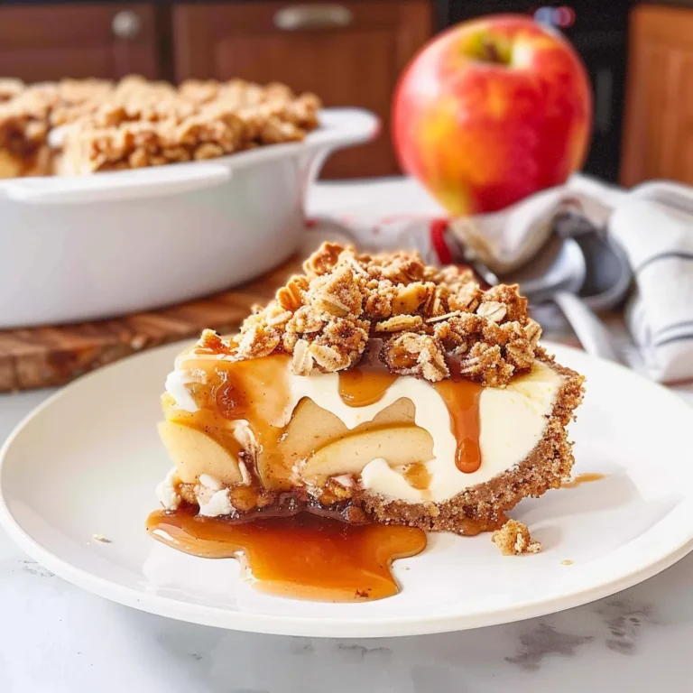 Apple Crisp Cheesecake: A Delicious Fall Dessert