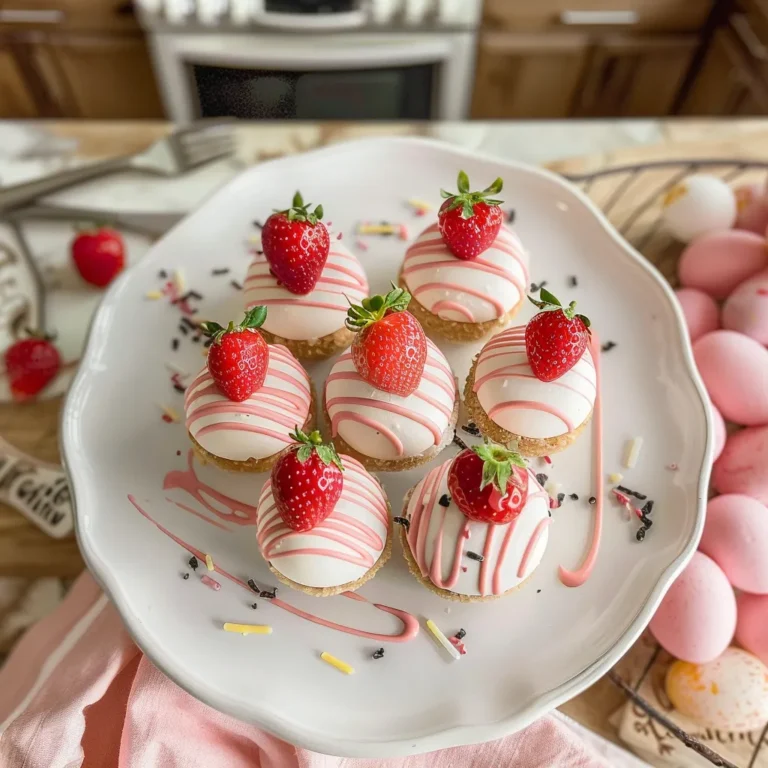 Strawberry Cheesecake Easter Egg Bites: Delightful Spring Treat