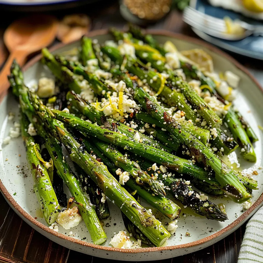Tips for Easy 5 Minute Lemon Feta Grilled Asparagus Recipe