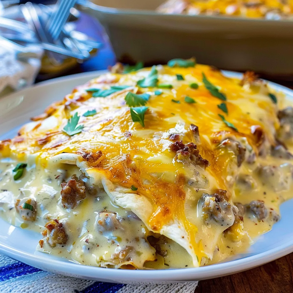 Tips for Southern Breakfast Enchiladas with Sausage Gravy