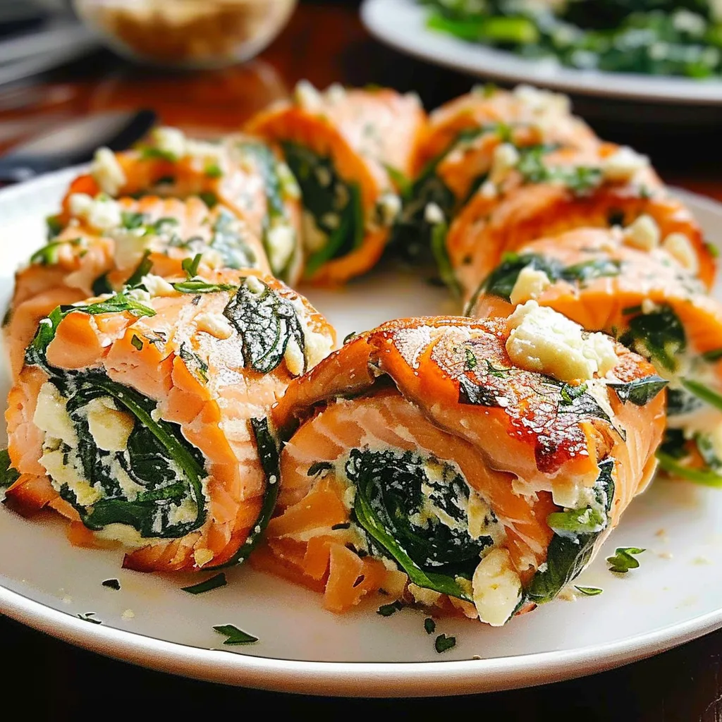 Tips for Spinach & Feta Stuffed Salmon Pinwheels