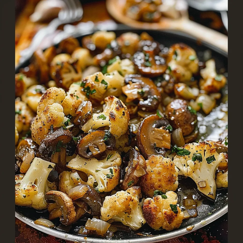 Tips for Garlic Mushrooms Cauliflower Skillet