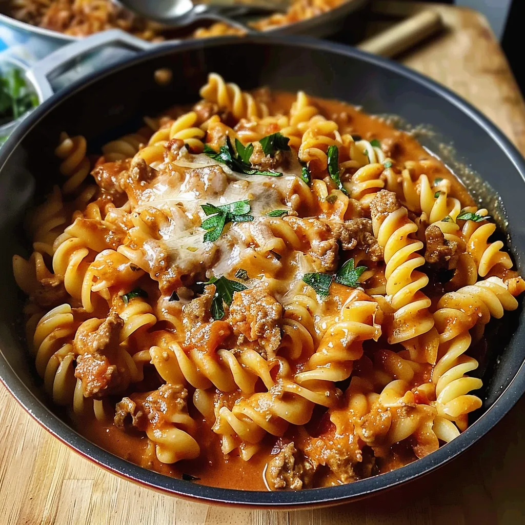 Tips for One pot creamy tomato beef pasta