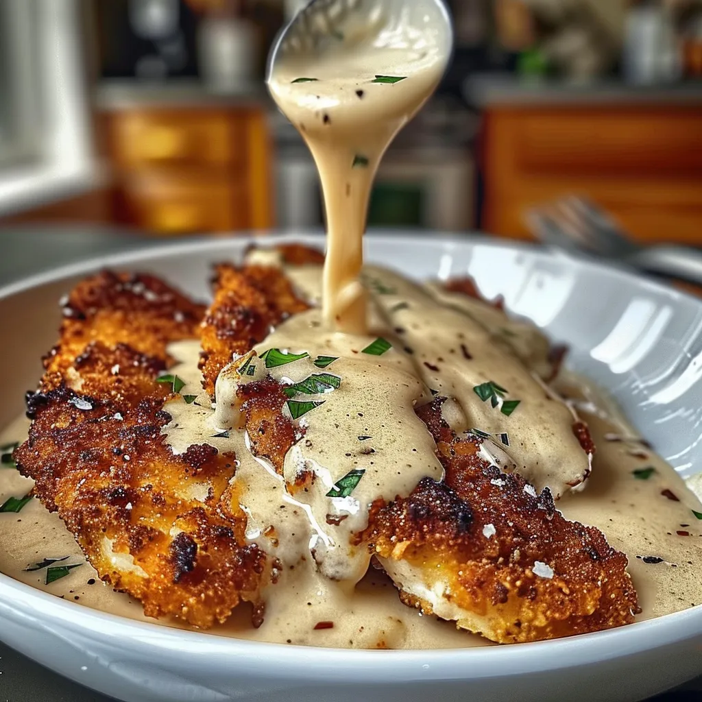Tips for Parmesan Crusted Chicken with Creamy Garlic Sauce