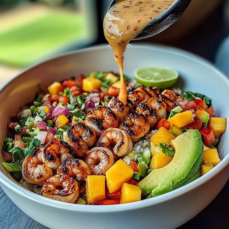 Shrimp and Avocado Bowls with Mango Salsa & Lime Delight