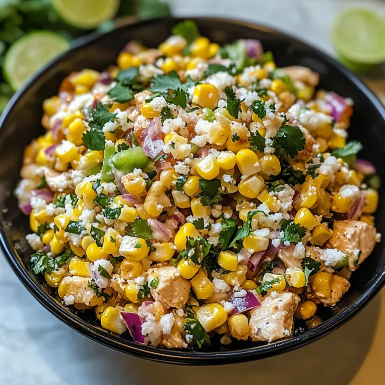 Mexican Street Corn Salad: A Flavorful Fiesta Bowl