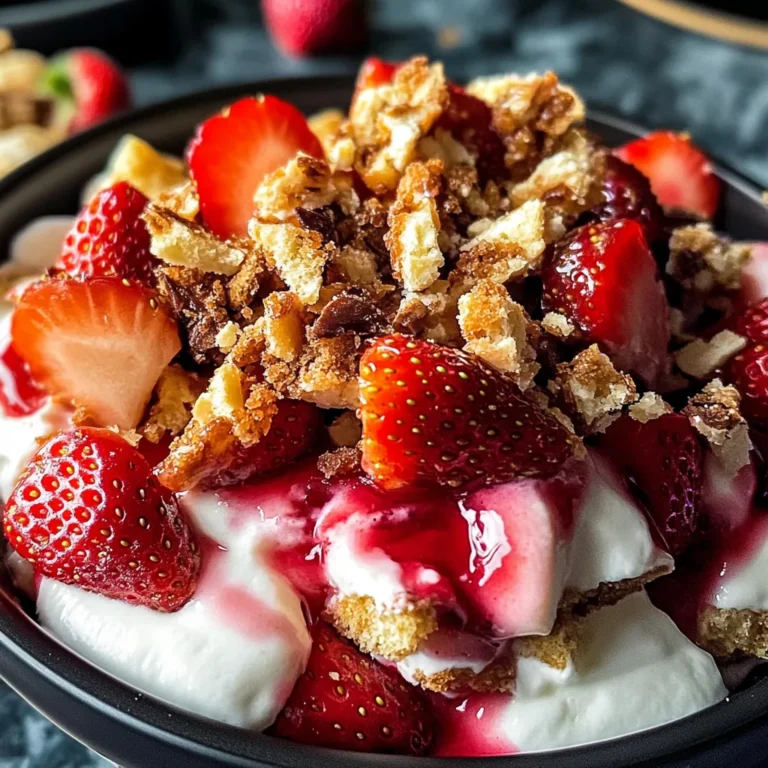 Strawberry Dessert Salad (with Toffee) – A Sweet Delight