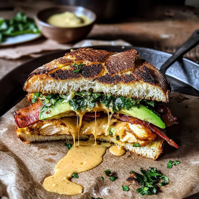 Honey Mustard Chicken, Bacon, Avocado Melt: A Flavorful Treat