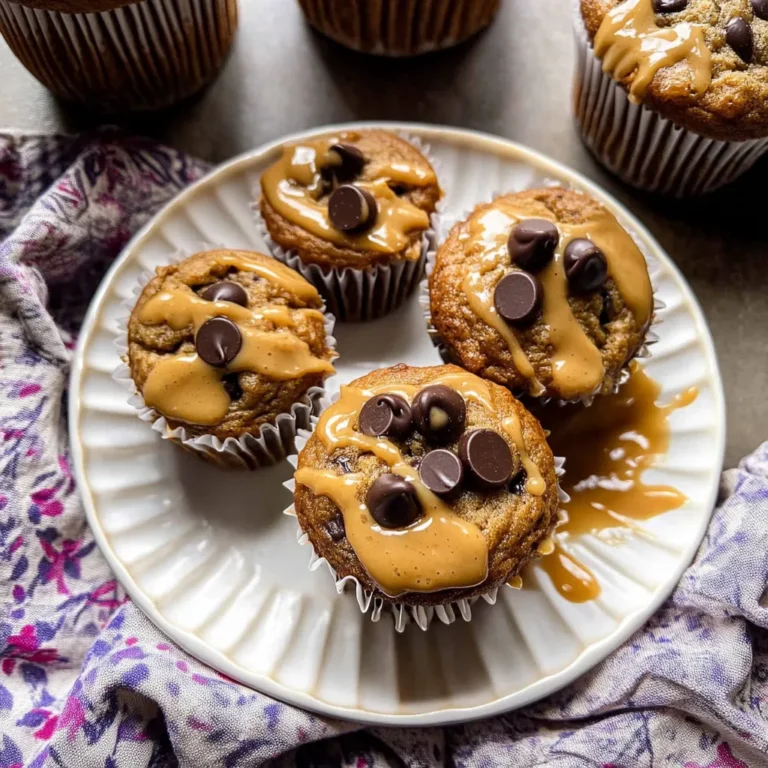 Blender Cottage Cheese Chocolate Chip Peanut Butter Banana Muffins