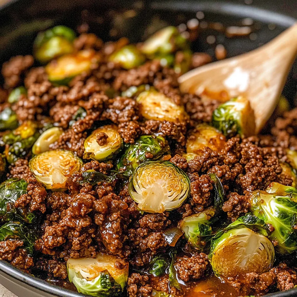 Tips for Ground Beef and Brussels Sprouts