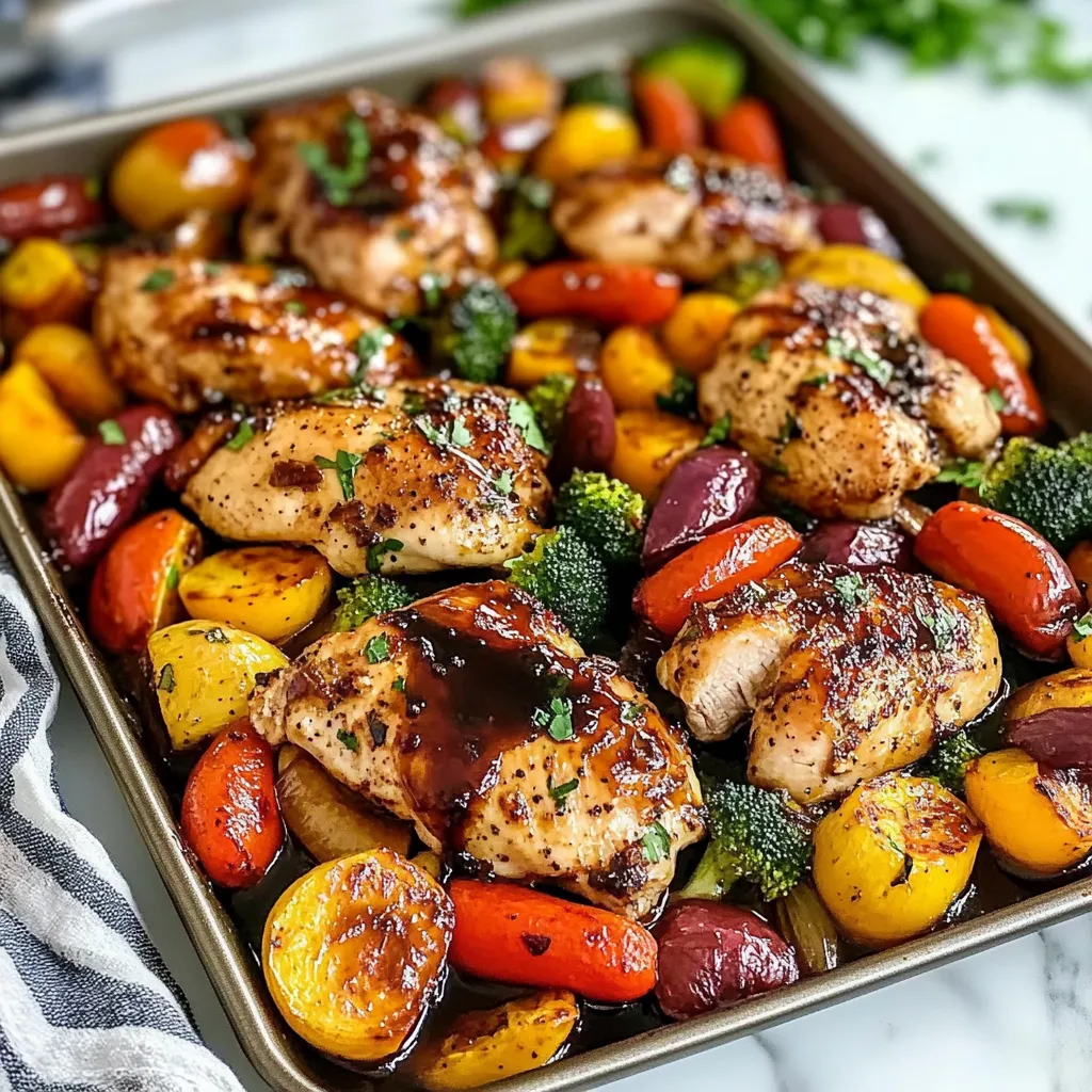 Tips for Balsamic Glazed Chicken and Veggies (Sheet Pan)