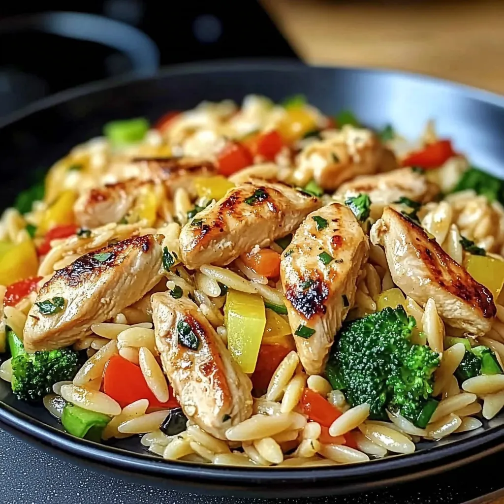 Tips for Lemon Chicken & Veggie Orzo Stir Fry