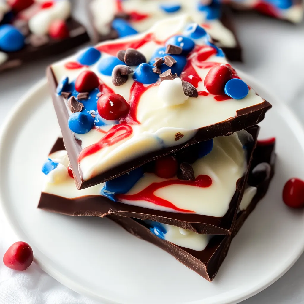 Tips for Red, White & Blue Chocolate Bark