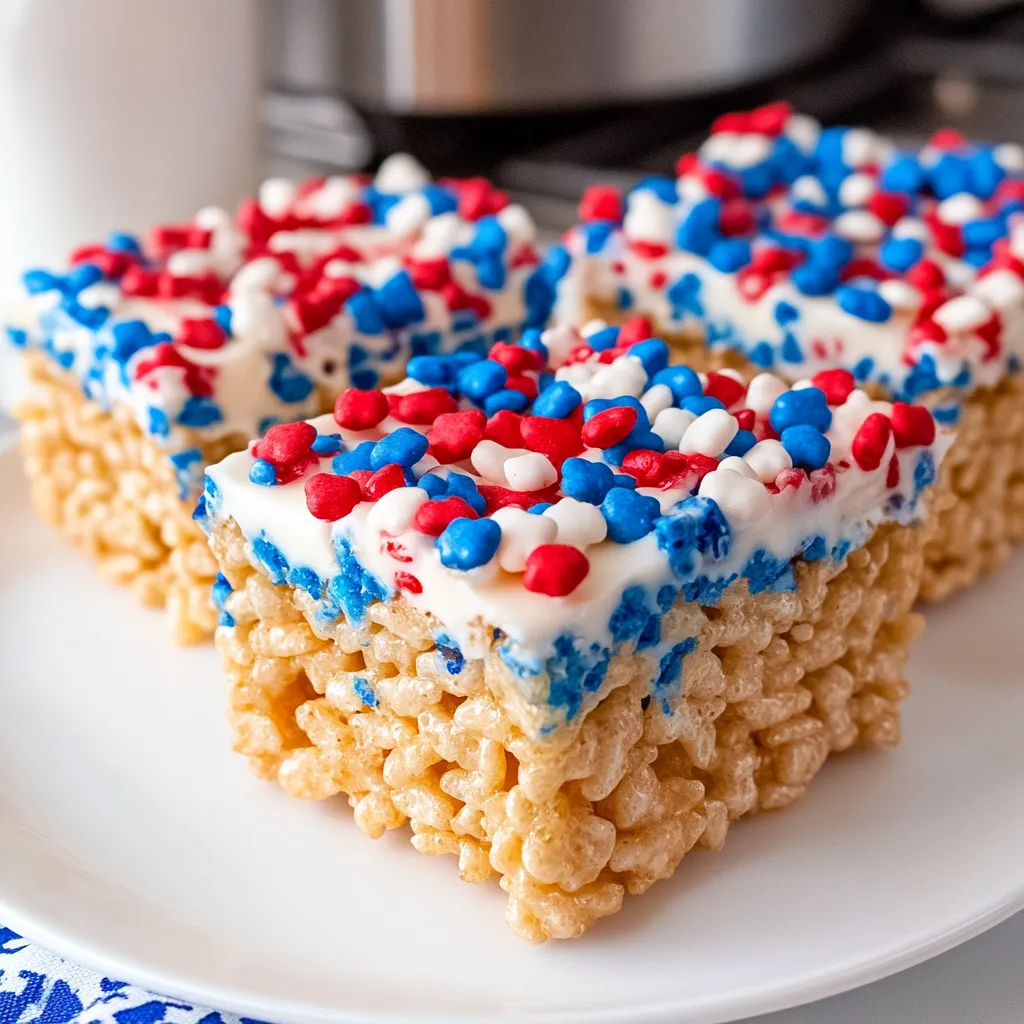Tips for Red, White & Blue Rice Krispie Treats
