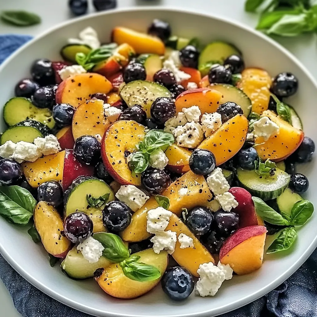 Tips for Blueberry Peach Feta Salad