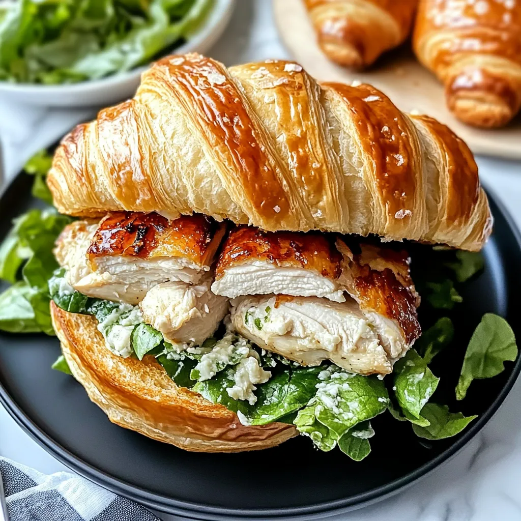 Tips for Chicken Caesar Croissant Sandwich