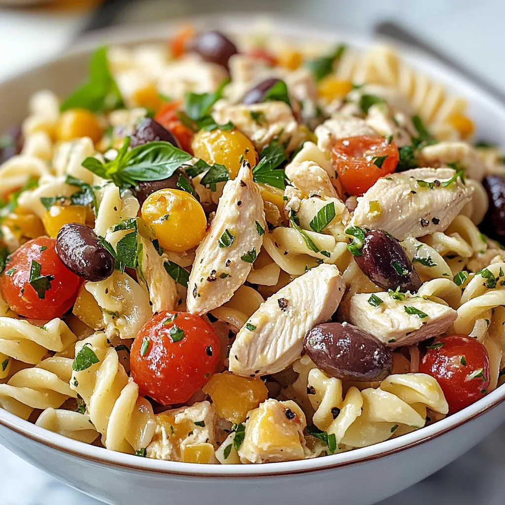 Tips for Mediterranean Chicken Pasta Salad