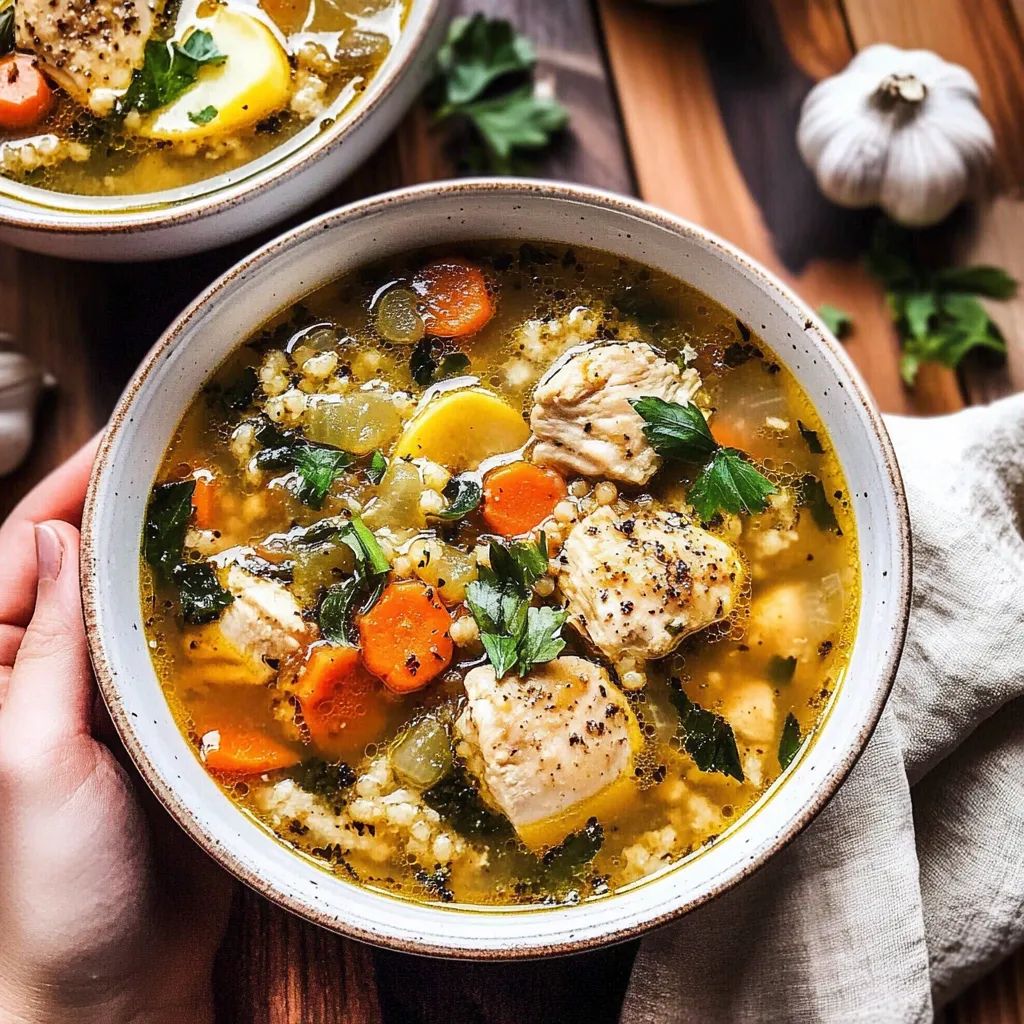 Tips for Healthier Italian Wedding Soup with Lemon and Garlic.