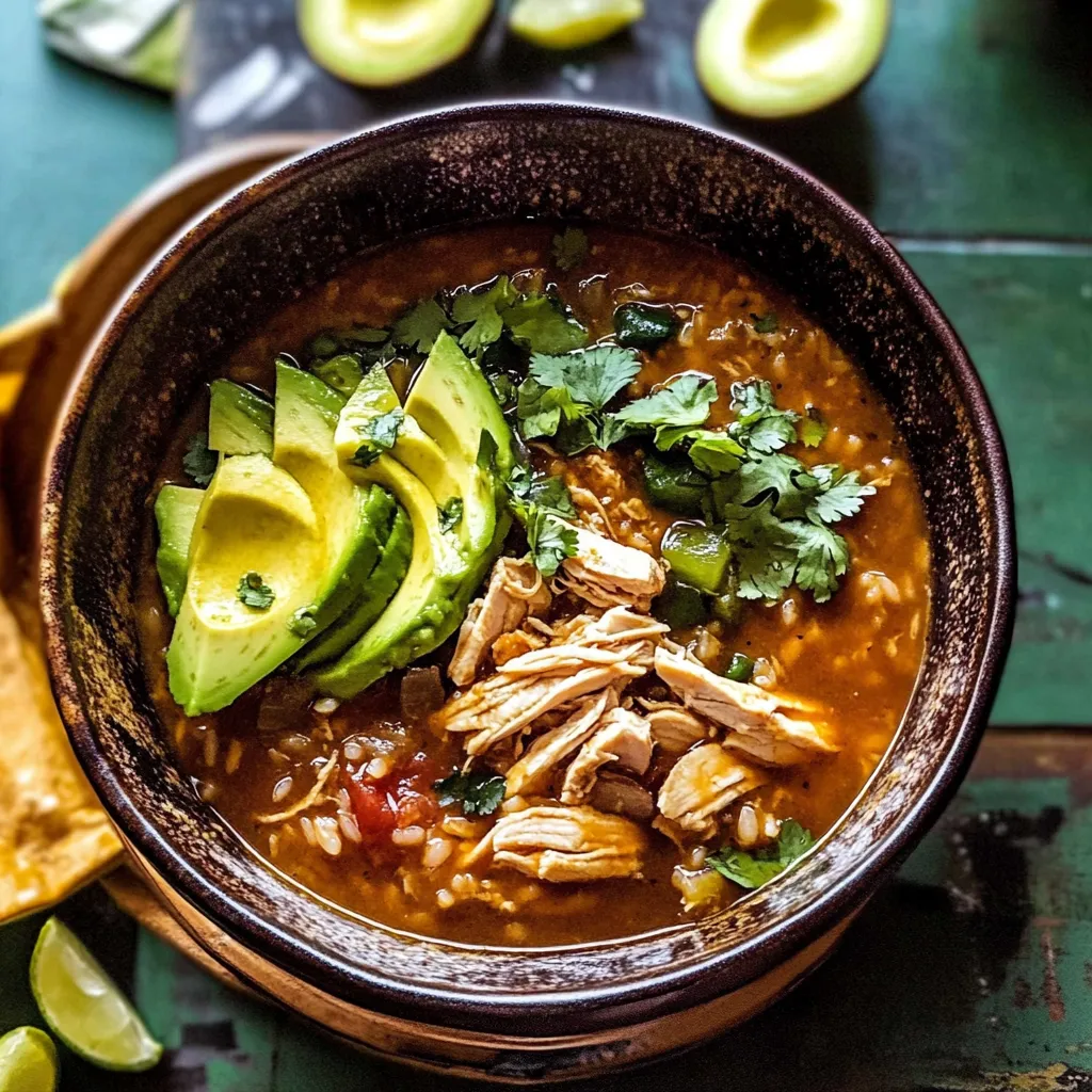 Tips for Slow Cooker Chipotle Chicken and Avocado Rice Soup.