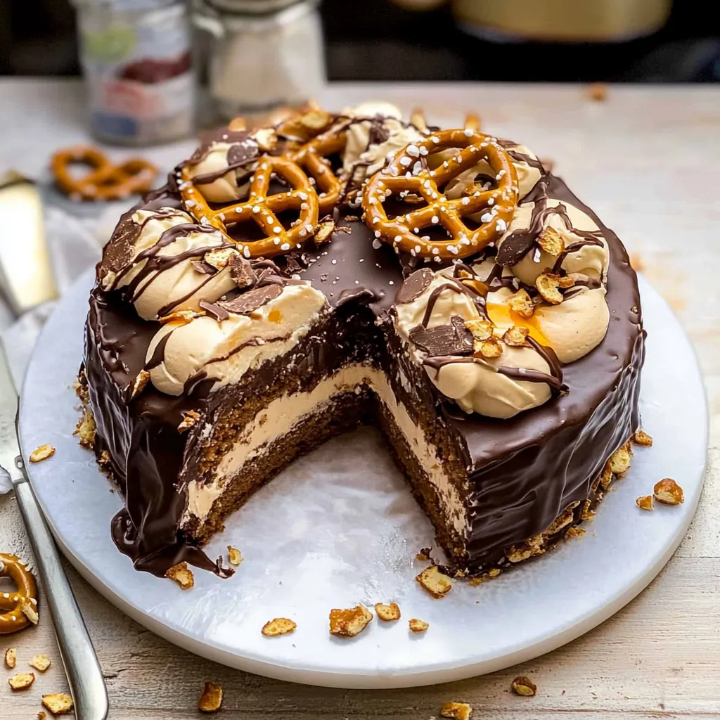Tips for Fudgy Chocolate Peanut Butter Ice Cream Pretzel Cake.