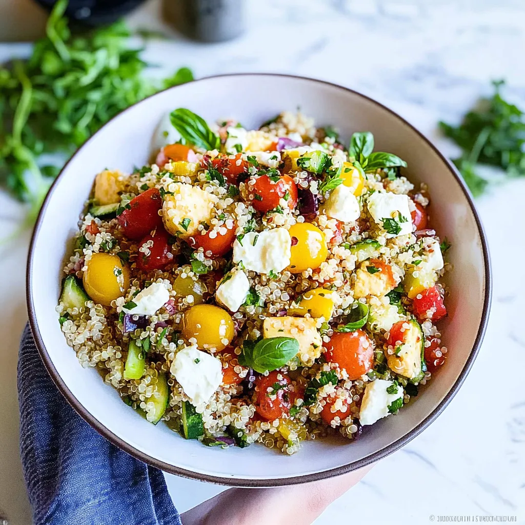 Tips for Summer Quinoa Vegetable Salad with Fresh Mozzarella
