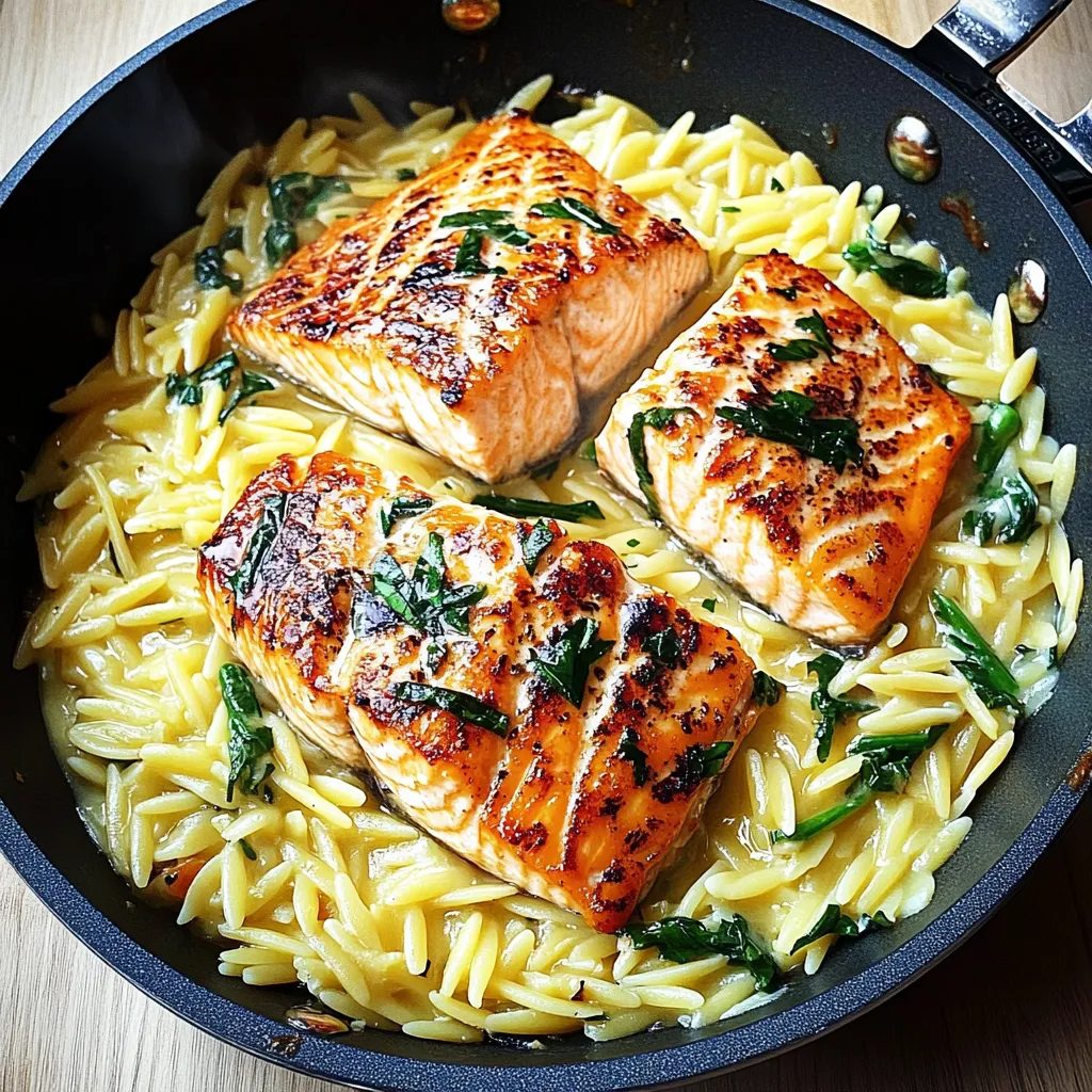 Tips for One Skillet Salmon with Lemon Orzo