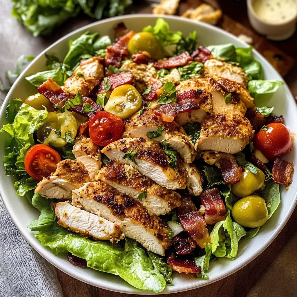 Tips for Crispy Italian Chicken and Bacon Salad 